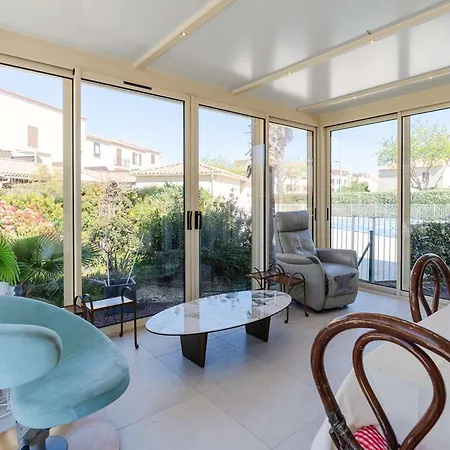 Villa Pavillon 5 Pieces Avec Piscine, Terrasse Et Wifi - 8 Pers, Narbonne-plage - Fr-1-409-28 Narbonne